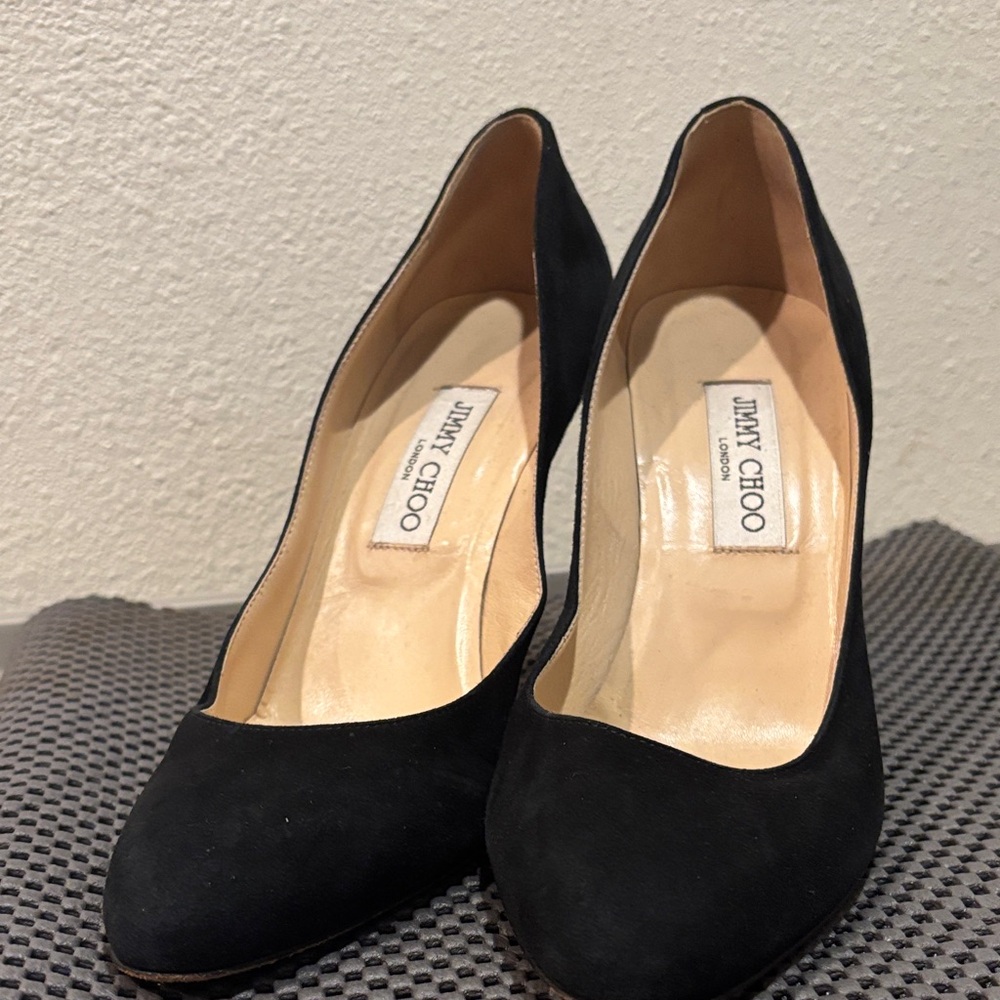 Jimmy Choo Elegant Black Suede Heels
